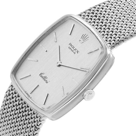 rolex cellini white gold vintage